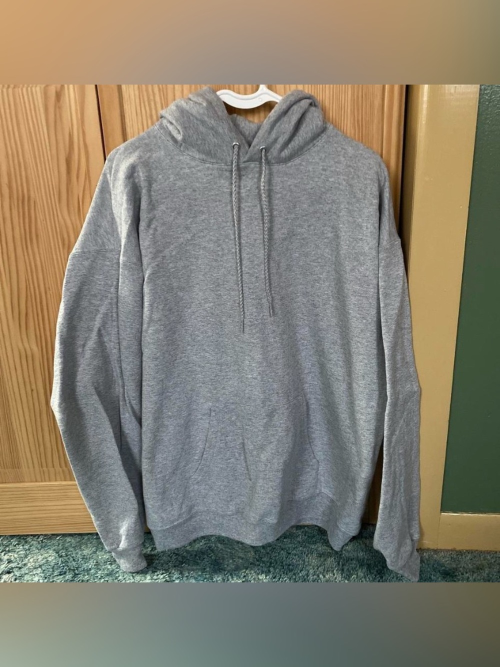 Hanes Gray Hooded Pullover Sweatshirt